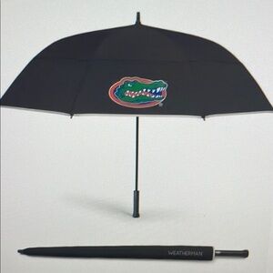 Weatherman Black Umbrella with Gator Logo